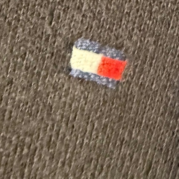 Vintage Y2K Preppy Tommy Hilfiger Black Mock Neck Cropped Sweatshirt WMNS S - Picture 5 of 5